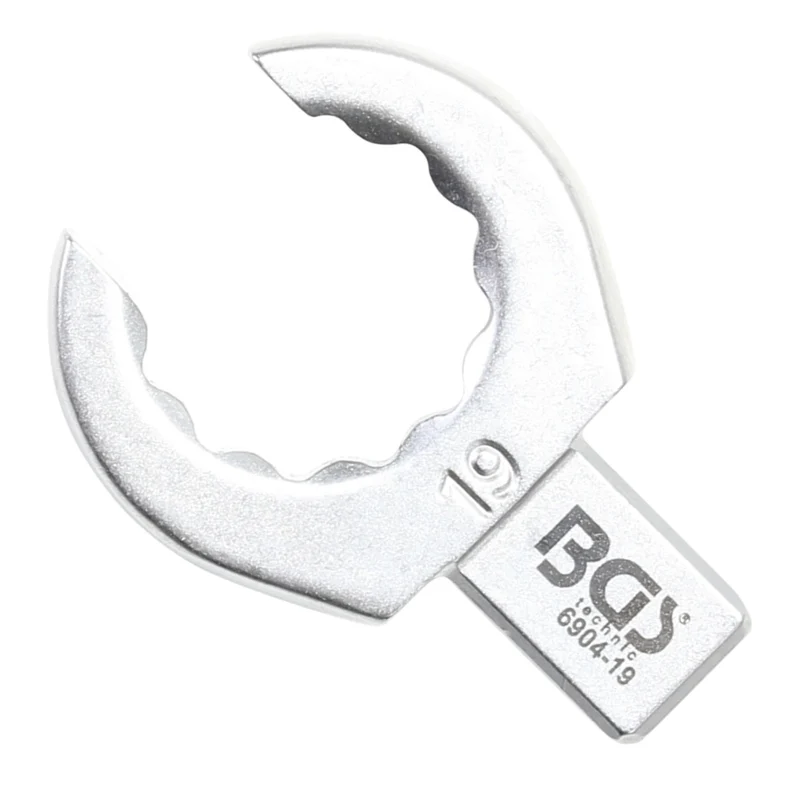 BGS 6904-19 Einsteck-Ringschlüssel offen 19mm für Aufnahme 9 x 12mm