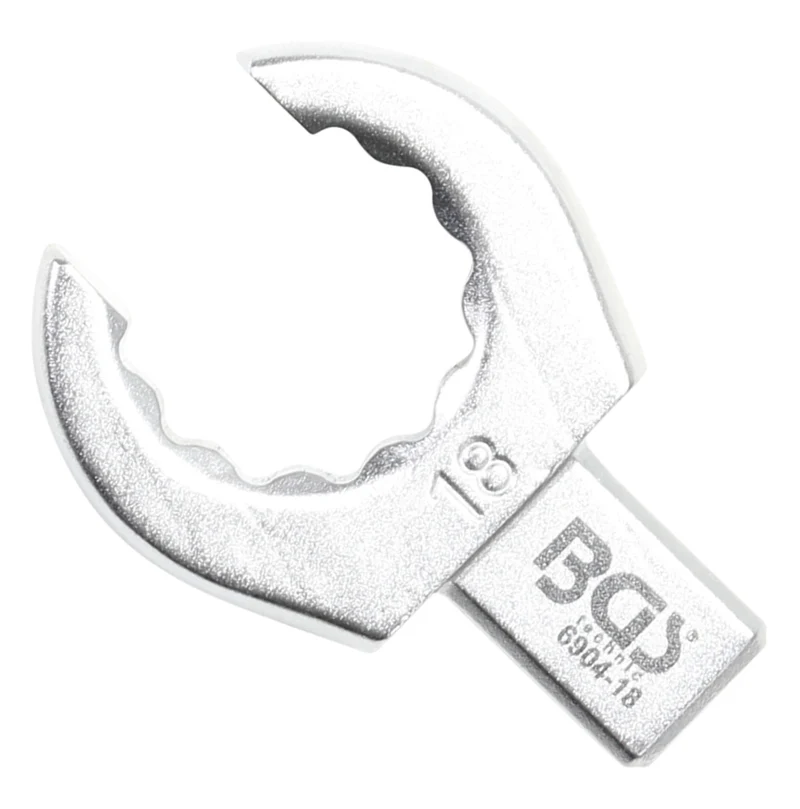 BGS 6904-18 Einsteck-Ringschlüssel offen 18mm für Aufnahme 9 x 12mm
