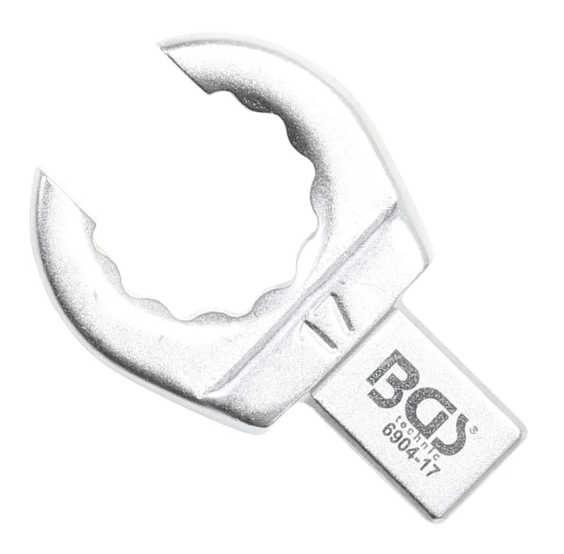 BGS 6904-17 Einsteck-Ringschlüssel offen 17mm für Aufnahme 9 x 12mm