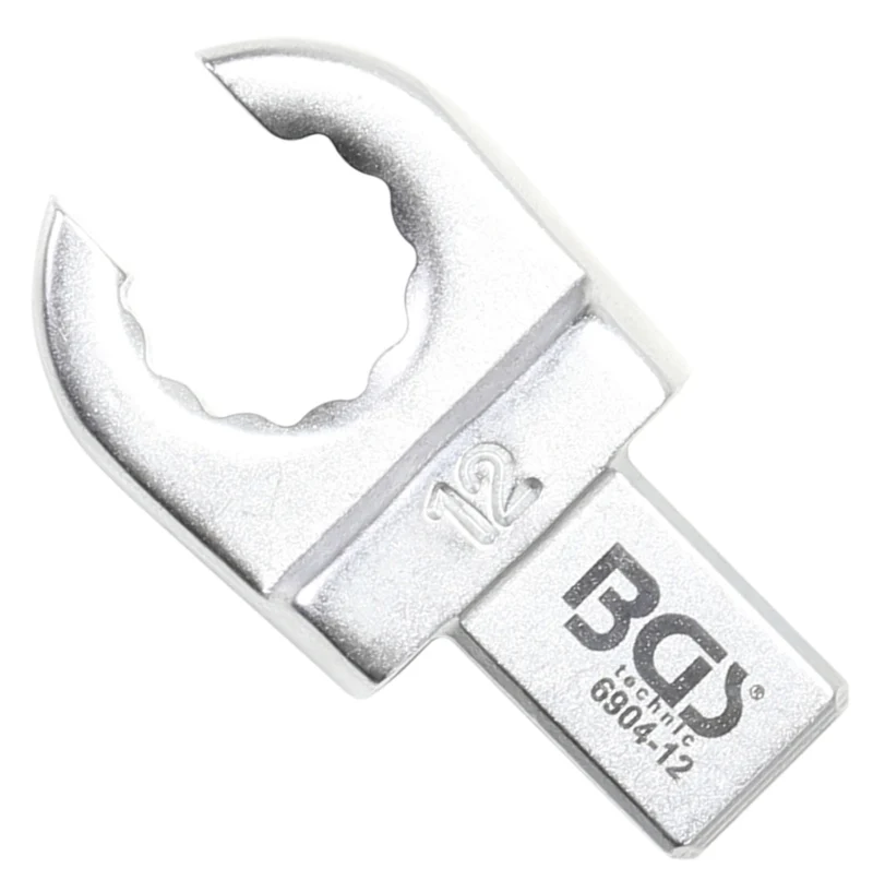 BGS 6904-12 Einsteck-Ringschlüssel offen 12mm für Aufnahme 9 x 12mm