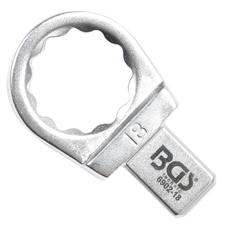 BGS 6902-18 Einsteck-Ringschlüssel 18mm für Aufnahme 9 x 12mm