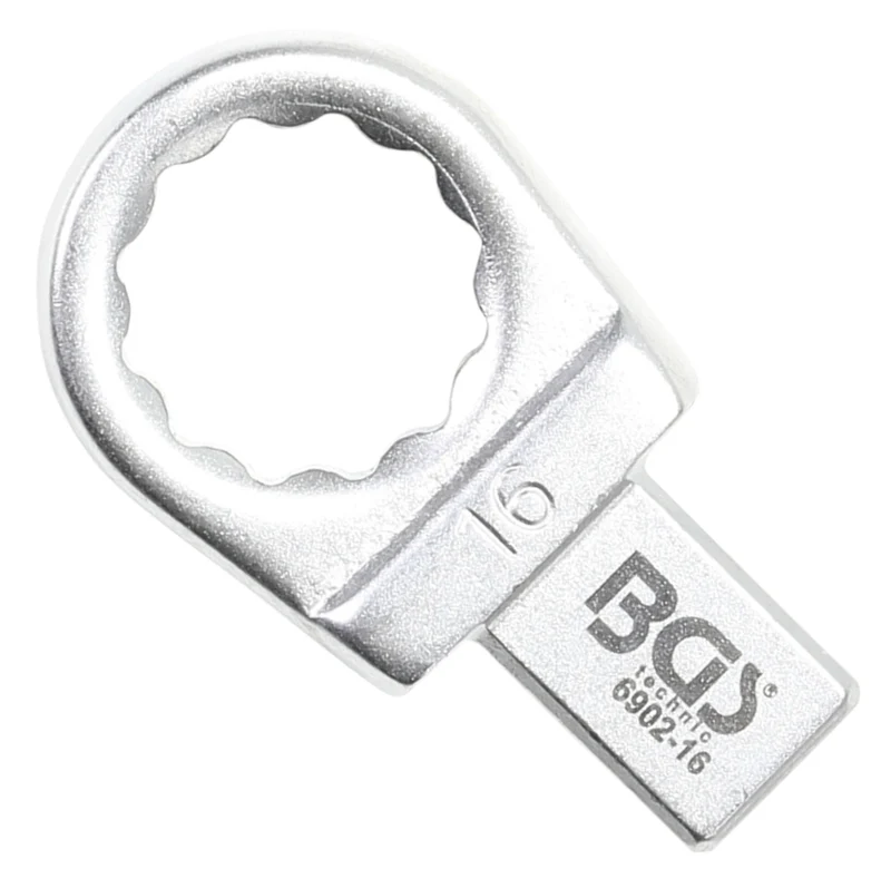 BGS 6902-16 Einsteck-Ringschlüssel 16mm für Aufnahme 9 x 12mm
