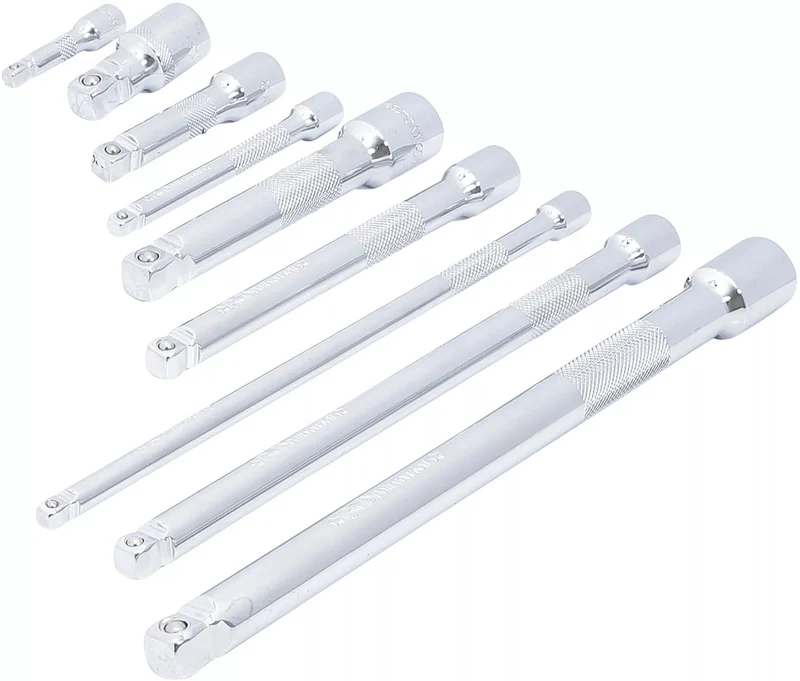 BGS DIY 6113 Satz Kippverlängerungen Antrieb 6,3 (1/4") 10mm (3/8") 12,5mm (1/2") 9 teilig