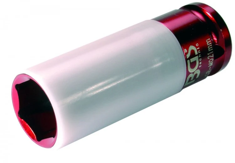 BGS 7203 IMPACT Nuss für Radmutter mit Schoneinsatz 21mm Antrieb 12,mm (1/2")