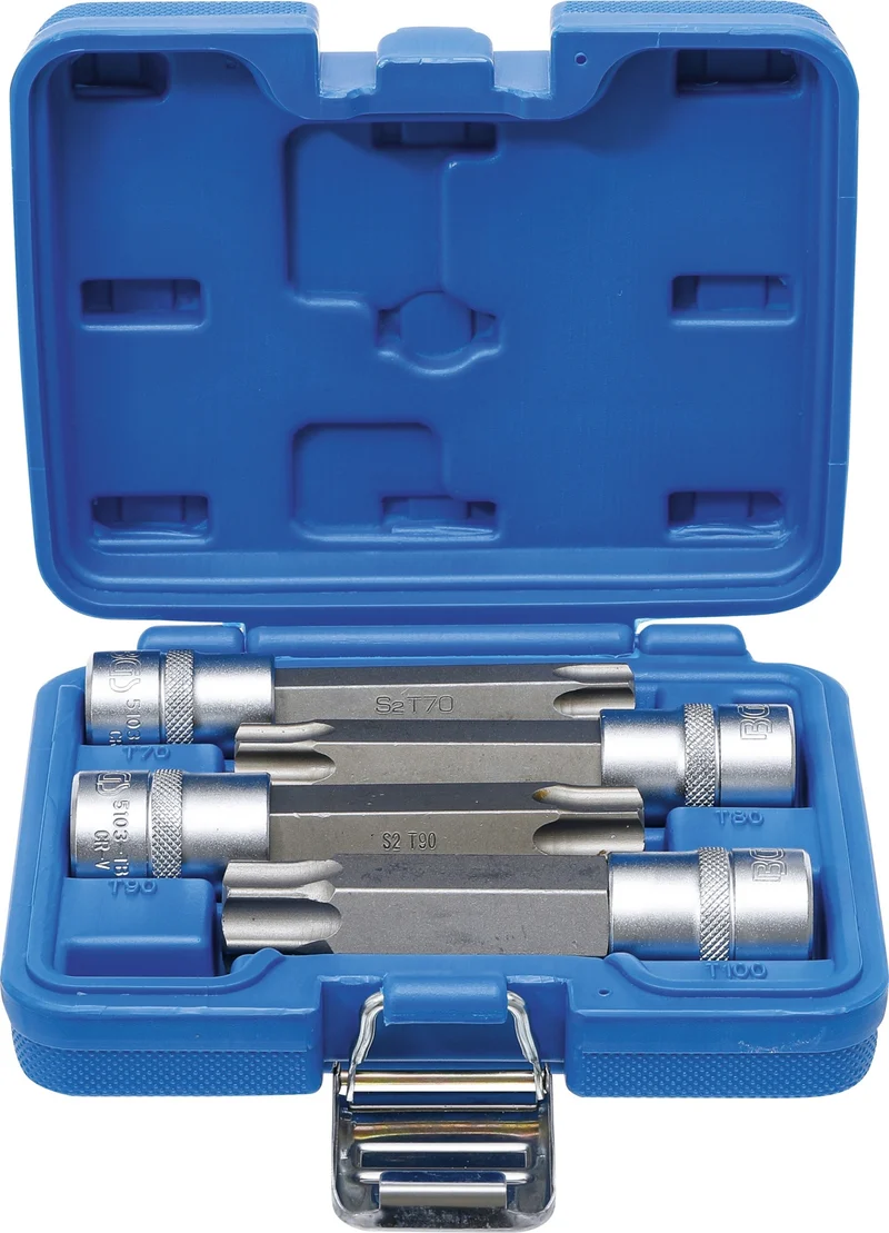 BGS 5103 TORX Bits T70 T80 T90 T100 mit Bohrung Antrieb 12,5mm (1/2")