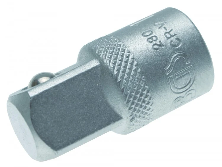BGS 280 Steckschlüssel Adapter Innenvierkant 10mm (3/8") - Außenvierkant 12,5mm (1/2")
