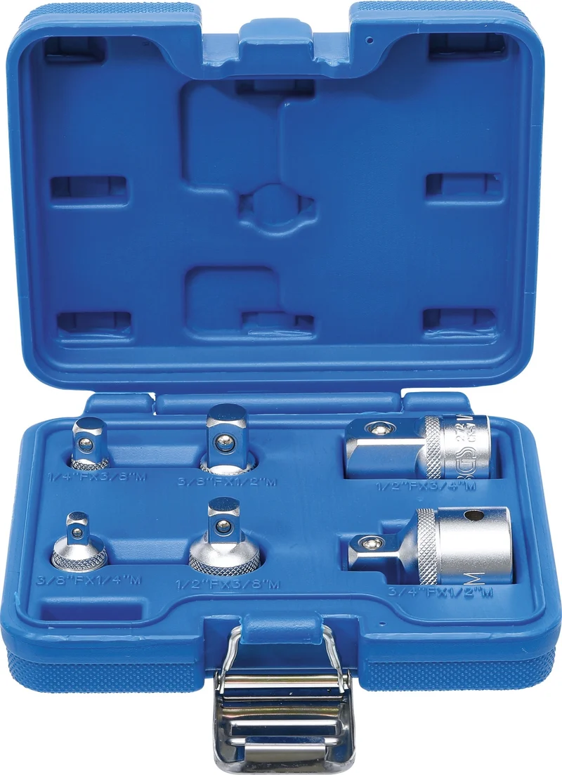 BGS 199 Satz Adapter für Steckschlüssel Nüsse von 6,3mm (1/4") - 20mm (3/4") 6teilig