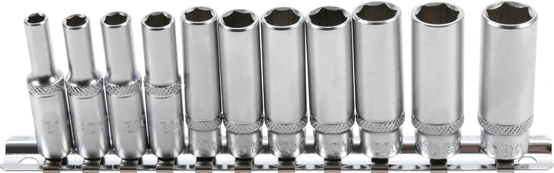BGS 2429 ZOLL Satz Tiefbett Nüsse 4,7mm (3/16") - 12,5mm (1/2") Antrieb 6,3mm(1/4")