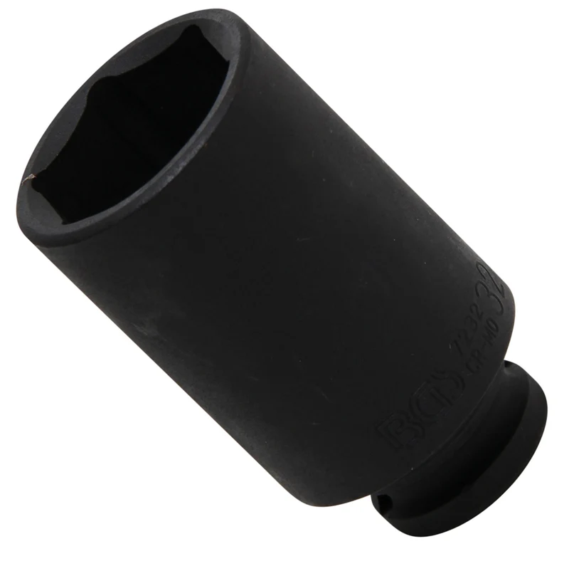 BGS 7232 Impact Nuss 32mm lang/tief Antrieb 12,5mm (1/2") für Schlagschrauber