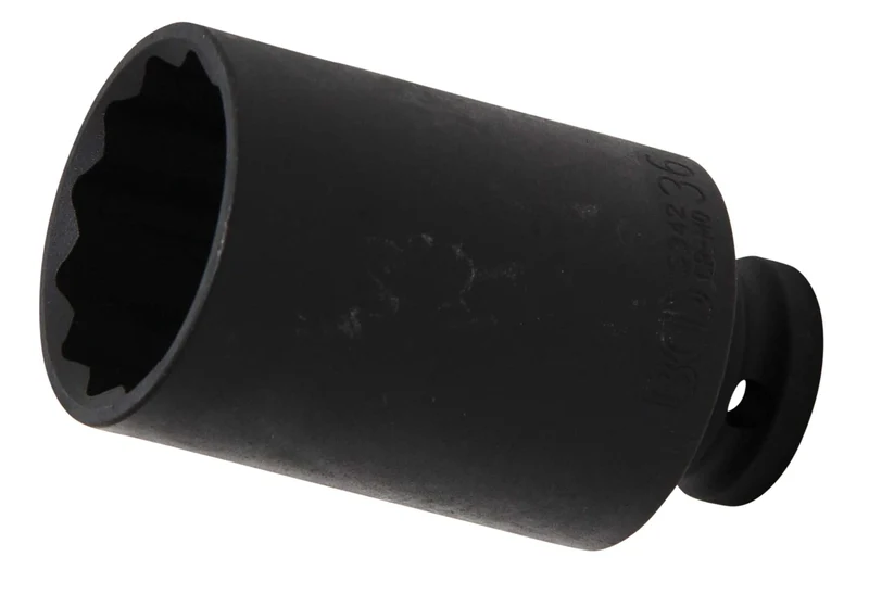 BGS 5342 Impact Nuss / Krafteinsatz Zwölfkant SW 36mm Antrieb 12,5mm (1/2") für Schlagschrauber geeignet