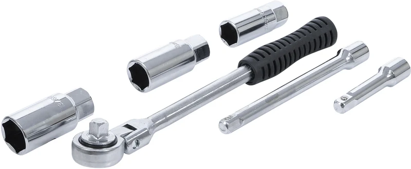 BGS DIY 137 Satz Zündkerzenschlüssel Einbau Ausbau Zündkerzen 16 18 21mm 6 teilig