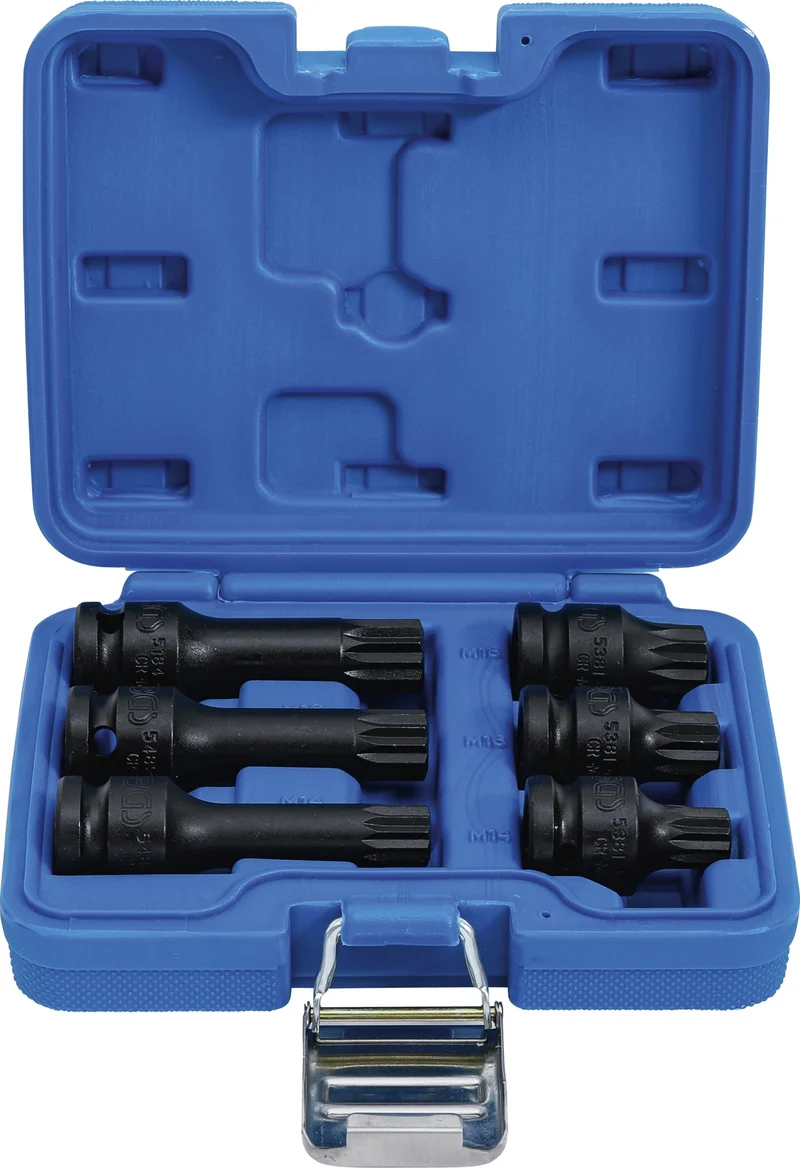BGS 5380 IMPACT Satz Nüsse Vielzahn XZN M14 M16 M18 Antrieb 12,5mm (1/2")