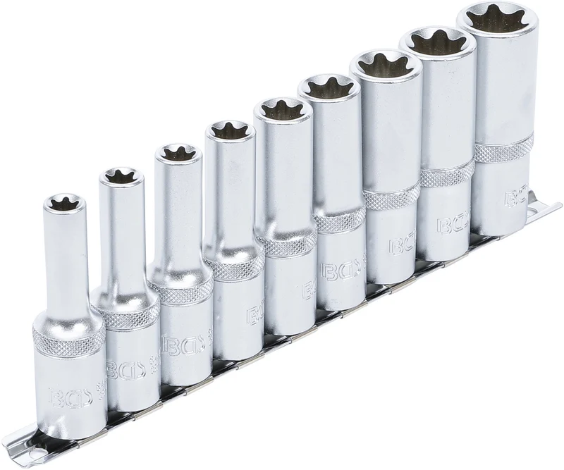 BGS 2026 Nüsse TORX aussen E-Profil LANGE AUSFÜHRUNG E10-E24 12,5mm (1/2")